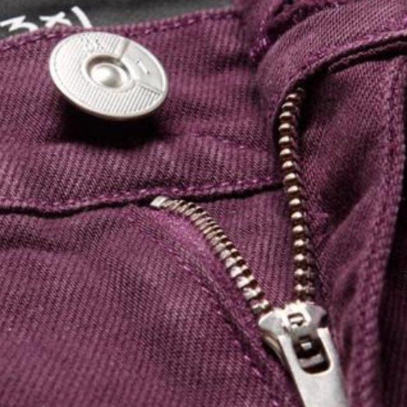 3x1 NYC Burgundy Wide Leg Jeans - Picture 3 of 5